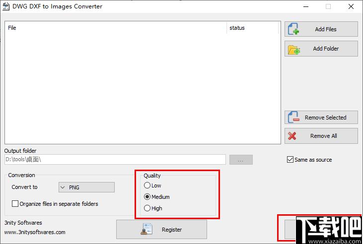 3nity DWG DXF to Images Converter下载,CAD转换,文档转换